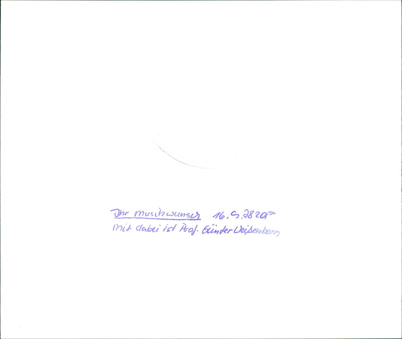 MUSE HARNSEK MUSIC WISH INCLUDED POOL GRINDER WEIFENKOM HAR - Vintage Photograph