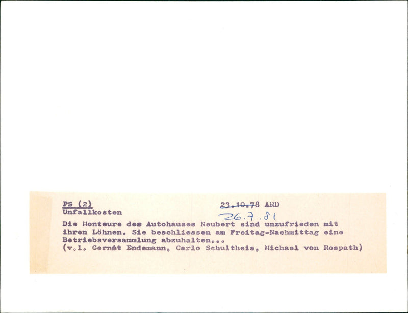 1978 GEMUSE FRANZ BRODZINSKI BAILIFF TRAUGOTT HAS FINALLY CAUGHT ILERRN MICHAEL - Vintage Photograph