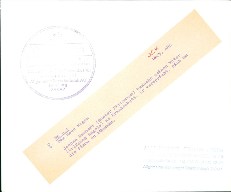 GEMUSE FRANZ BRODZINSKI BAILIFF TRAUGOTT DIETER AUGUSTIN HAS FINALLY CAUGHT - Vintage Photograph