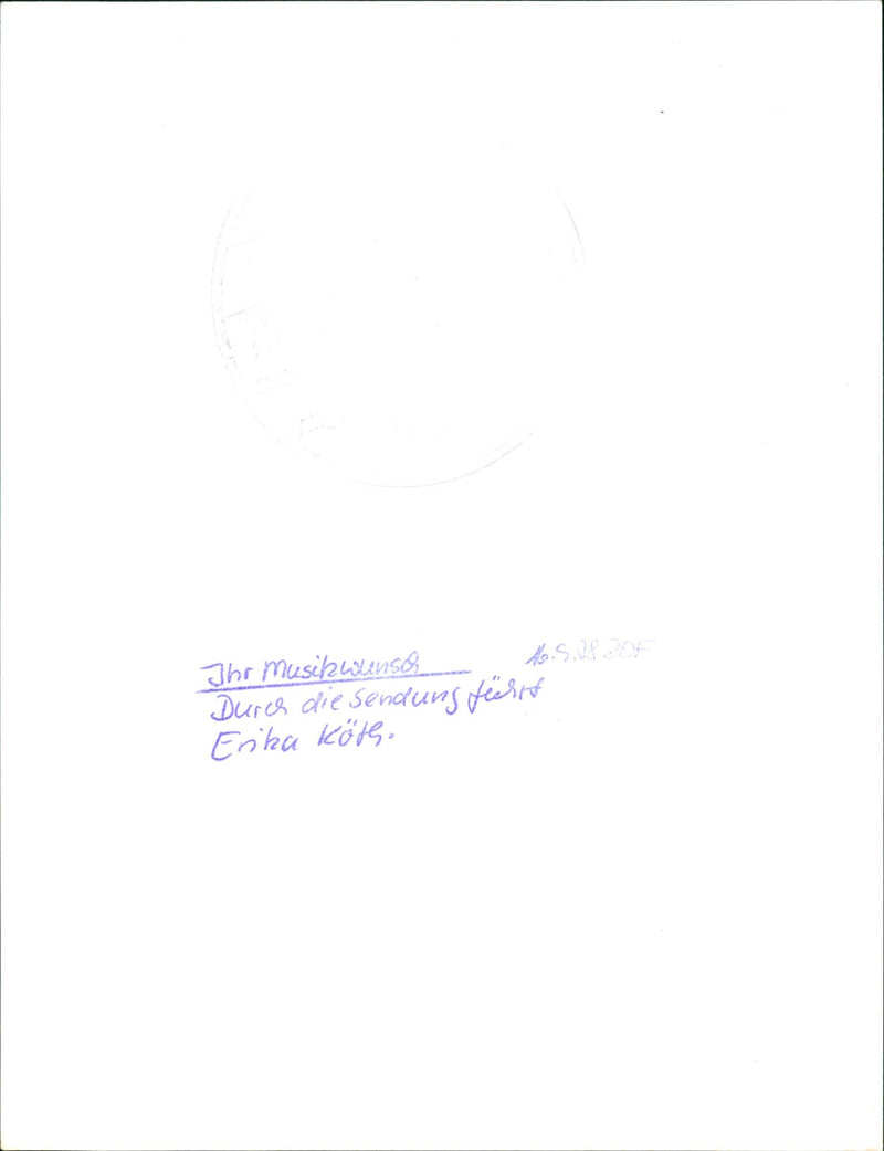 MUSE HARNSEK YOUR MUSIC WISH THROUGH ERIKA KOTH - Vintage Photograph