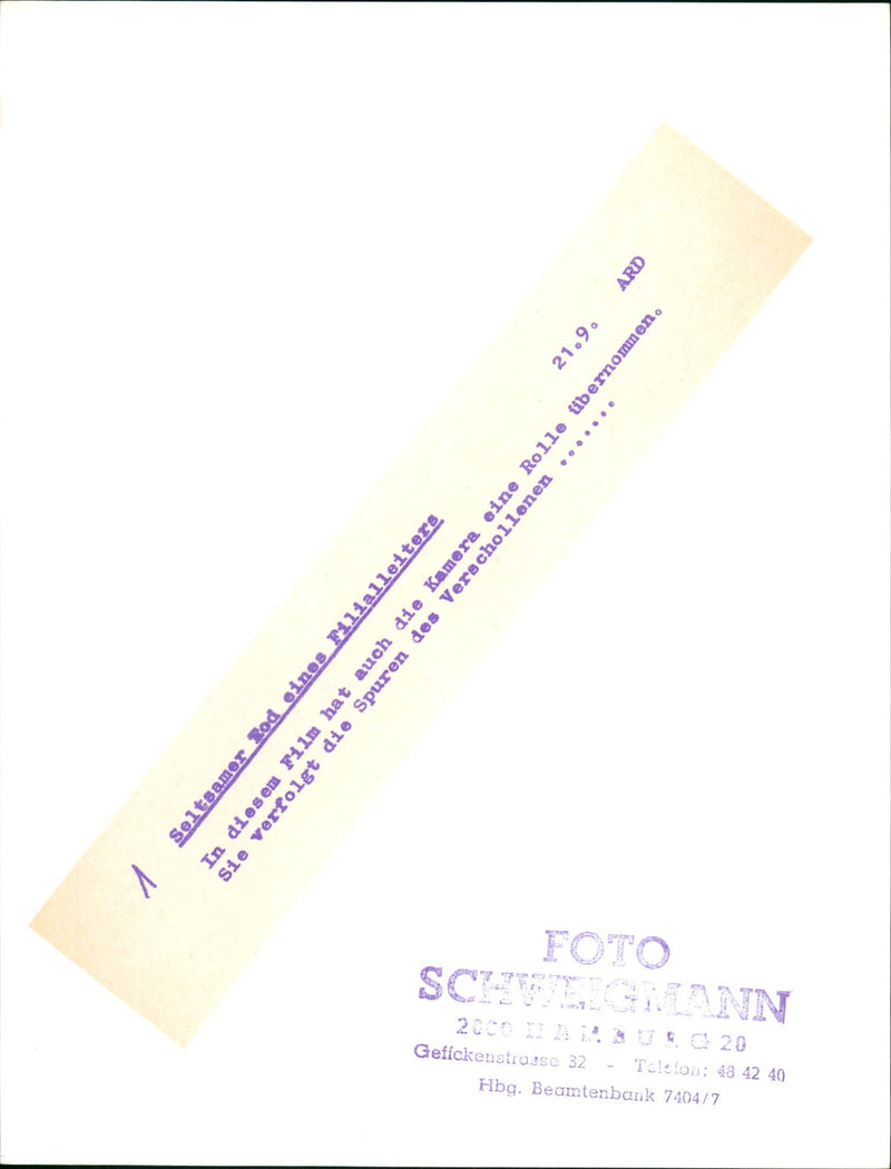 TOCH BRANCH MANAGER THIS FILM CAMERA HAS OVER ROLE SHE - Vintage Photograph