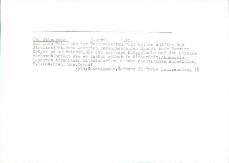 BILUSPELA WOLFFEN WANTS CREATE OBJECT EXPEDITION - Vintage Photograph