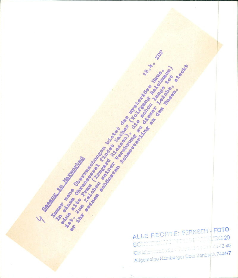 MARUD BLOOD SACHER WOLFGANG REICHMANN FIND OLD PRUU IZMGARD RIESSEN WHIC - Vintage Photograph