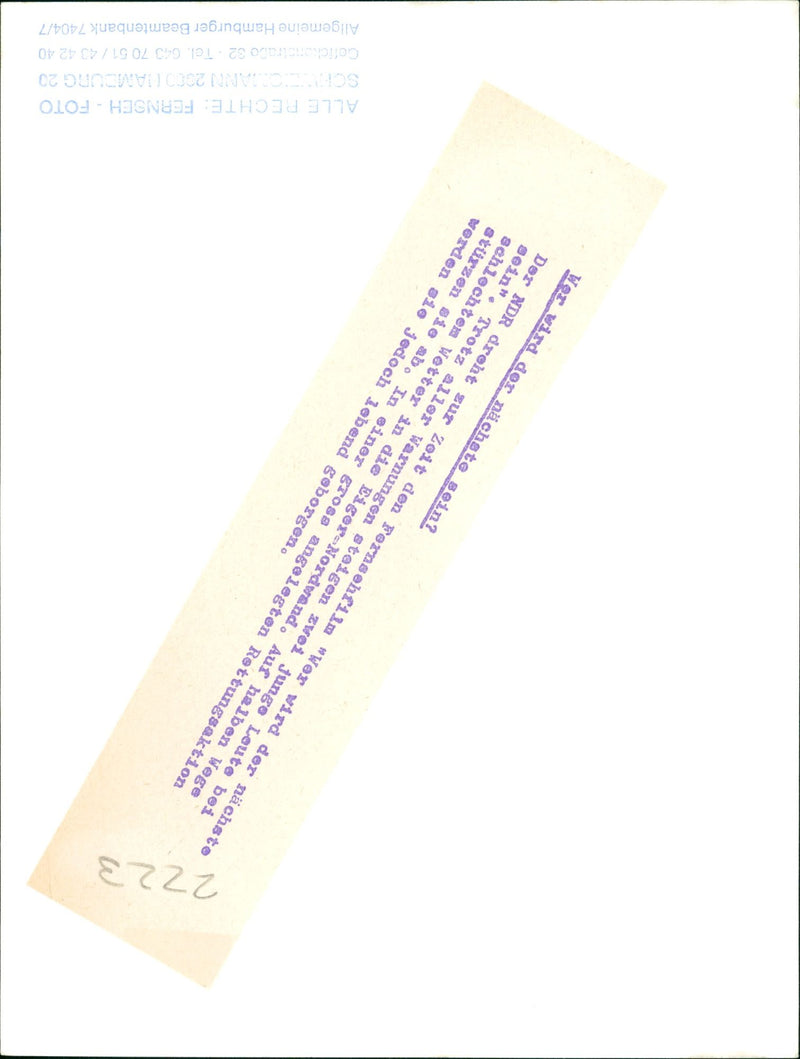 CURRENTLY TIMES TELEVISION MOVIE WHO NEXT - Vintage Photograph