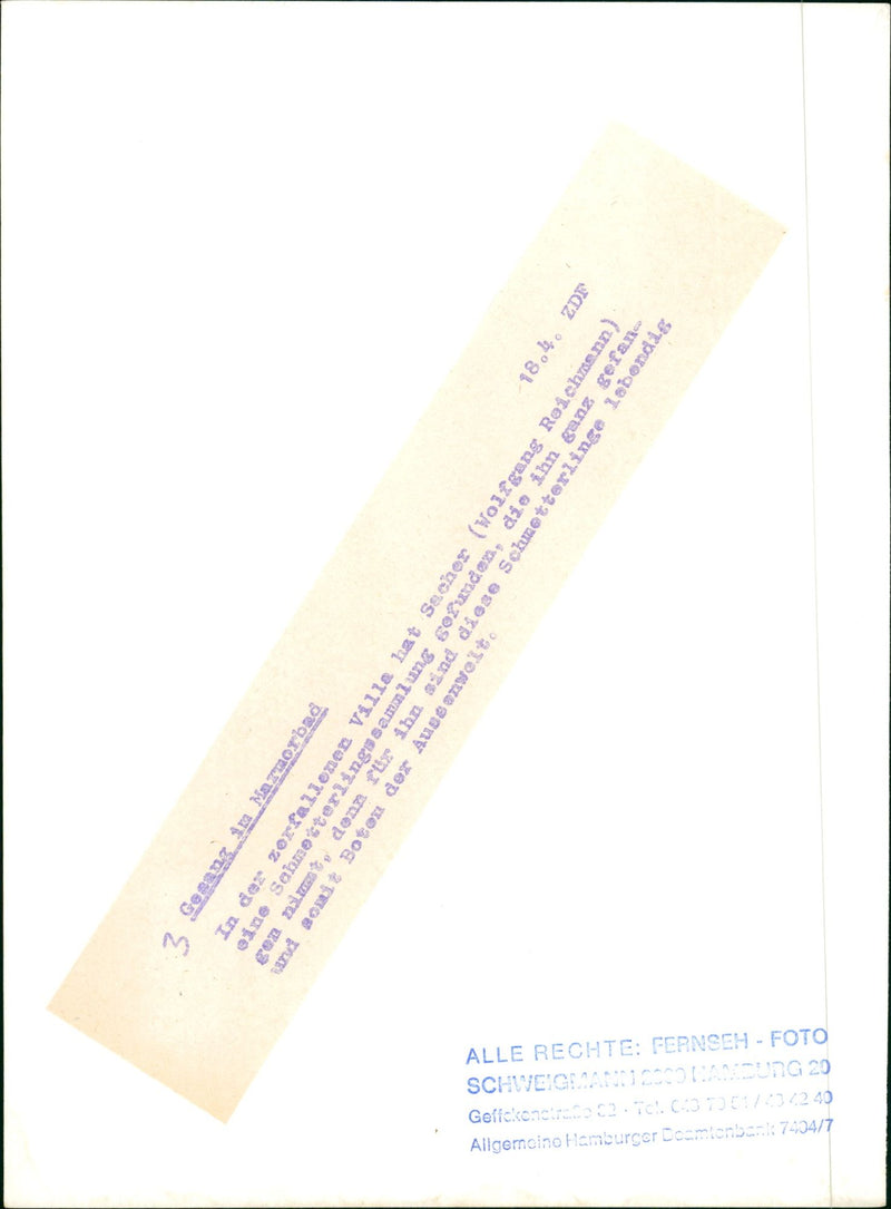 MARUD BLOOD SACHER WOLFGANG REICHEN HAS FOUND SABNETTERLINGS COLLECTION - Vintage Photograph