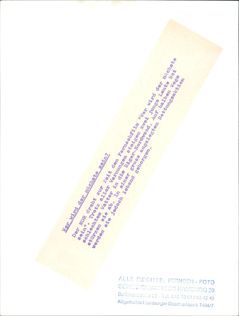 CURRENTLY SHOOTS MOVIE WHO NEXT CARE DESPITE ALL - Vintage Photograph