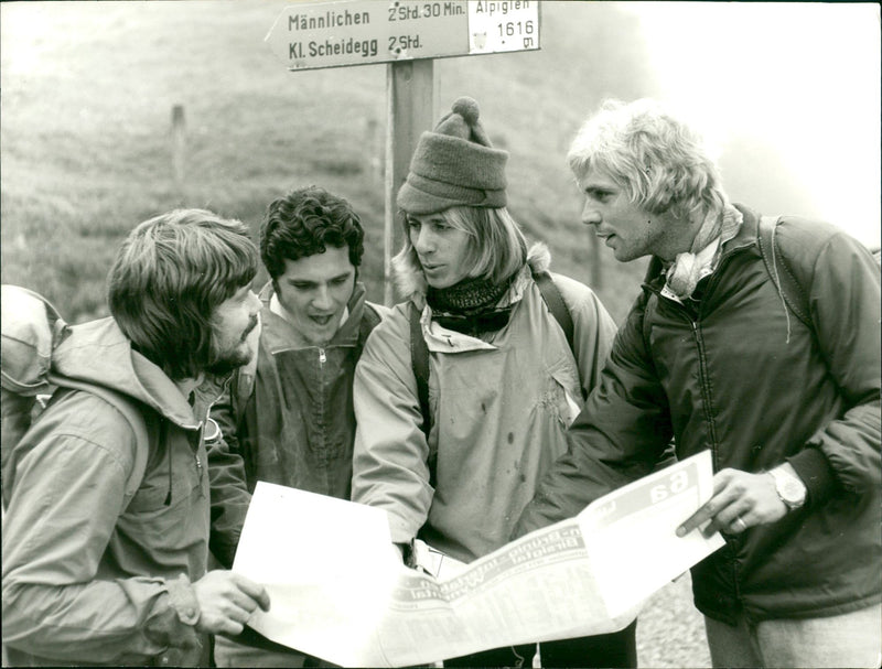 FOUR YOUNG PEOPLE VEL WERNER ASAN GUNTHER ZIEGLER ALEXANDER PLE FILM MICHAEL - Vintage Photograph