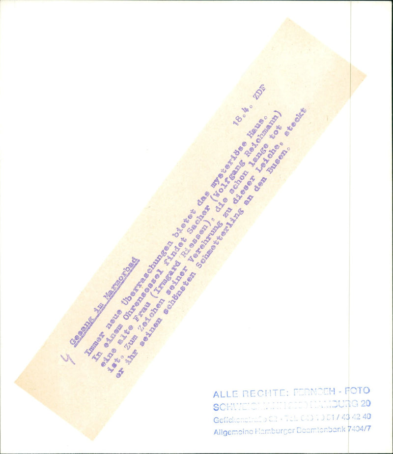 MARUD BLOOD EAR FLESH SACHER WOLFGANG REICHMANN FIND OLD WOMAN IZU - Vintage Photograph