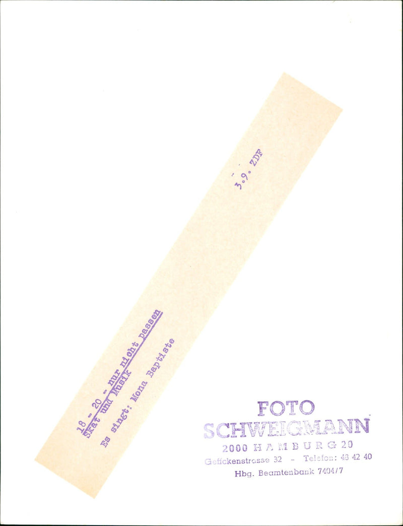 THUS JUST DONT FIT SKAT AND MUSIC RINGS MONA BAPTISTE - Vintage Photograph