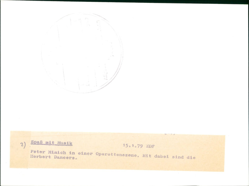 1979 MARIK SPA MUSIC ZDE PETER MINICH OPERATTA SCENE IERBERT - Vintage Photograph