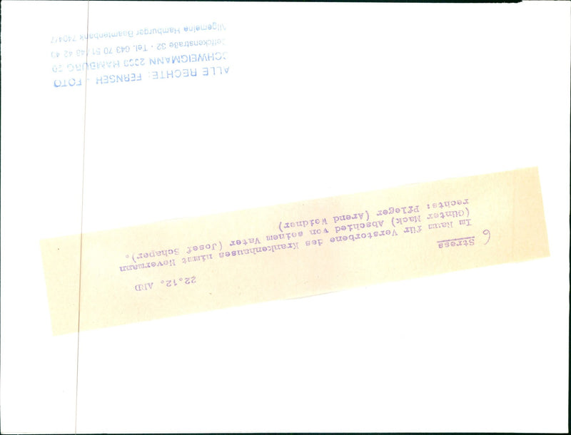 STRESS NEVERMANN MOST POPULAR GERMAN FILMS - Vintage Photograph