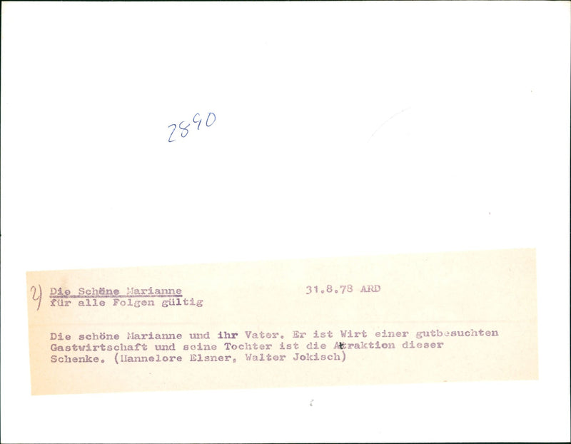 1978 GENTLEMAN MARIANNE FALSE GERMAN FILM DIRECTED - Vintage Photograph