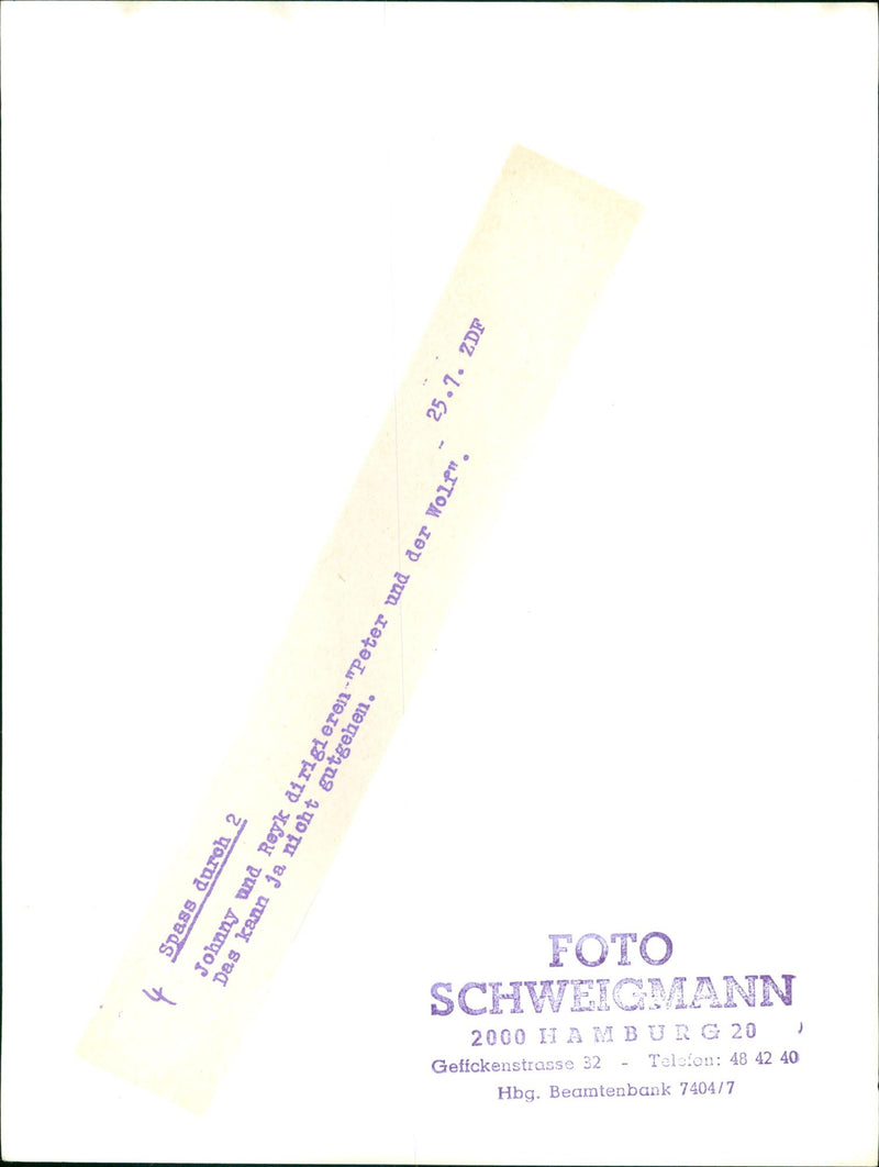 PETER AND WOOL MOST POPULAR GERMAN FILM - Vintage Photograph