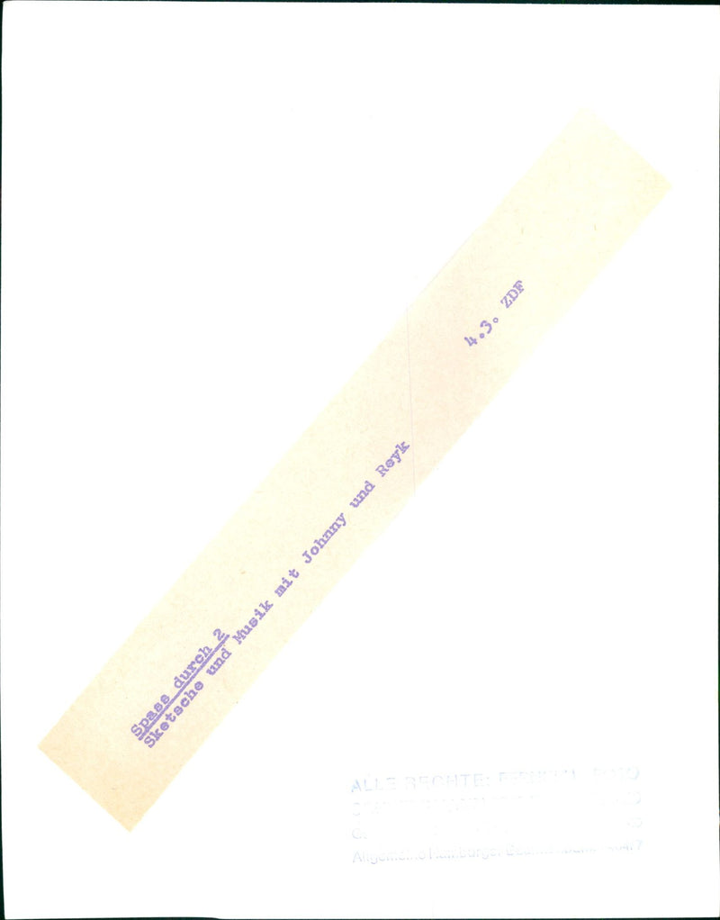 FUN THROUGH SKETCHES AND MUSIC JOHNNY REYK OFFICIAL - Vintage Photograph