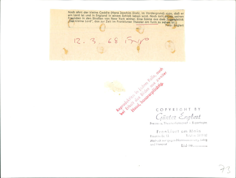 1968 The little Ceddie - Vintage Photograph