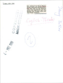 1999 THEATS ENGLISH THEA DANNY PLAYS ROCK MUSICIAN KAT MICK - Vintage Photograph