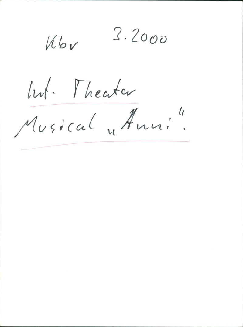 INTERNATIONAL KEBU READ THEATER MUSICAL ANNI HEATER - Vintage Photograph