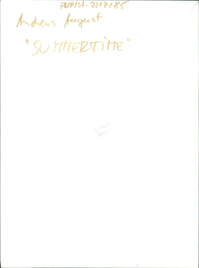 SUMMERIME STOVE SONG SINGERSONGWRITER BRUCE SPRINGSTEEN - Vintage Photograph