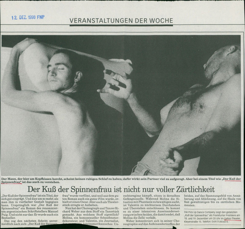 1998 THETET HALLUS THEATER PREMIERE COMPANY FILM - Vintage Photograph