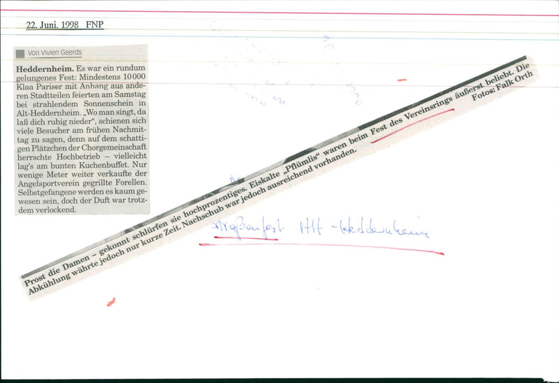 1998 Hedernheim - Vintage Photograph