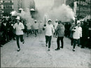 OLYMPIC FIRE CARRIED THURSDAY WHERE MEZ POET - Vintage Photograph