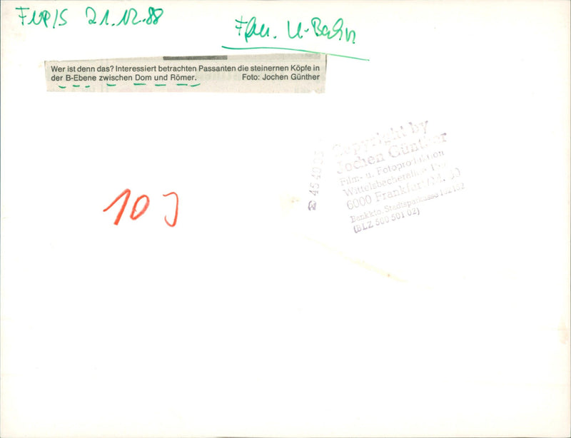 1988 HEAD BATHROOM CENTRAL STATION SECKBACHER TAU BAHN FILM - Vintage Photograph