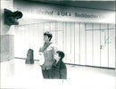 1988 HEAD BATHROOM CENTRAL STATION SECKBACHER TAU BAHN FILM - Vintage Photograph