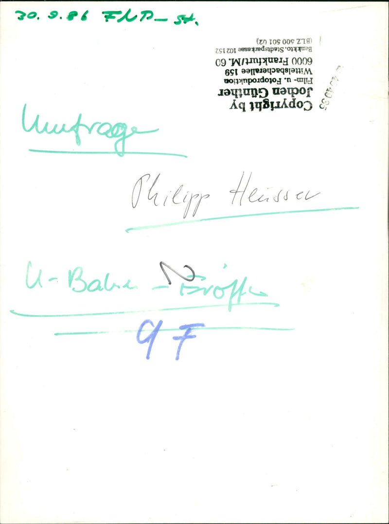 OPENING HAUSEN HEERSTIE OPENING ASCENE FILM - Vintage Photograph