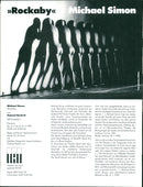 1993 THEATER TERSTUCKE ROCKABY ROTH PARIS MUSIC TRIUMPH ROBERT PAUL - Vintage Photograph