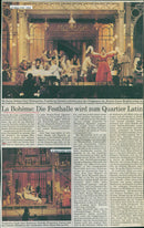 1996 THEATER OPERA BOHEME FRANCOIS ARAIZAS LYRICAL WERNER SCHURING POET ENGLISH - Vintage Photograph