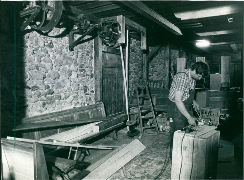 1986 TRANSVERSE STAURO AROUND WITTELSBACHERALLEE WALL FILM - Vintage Photograph