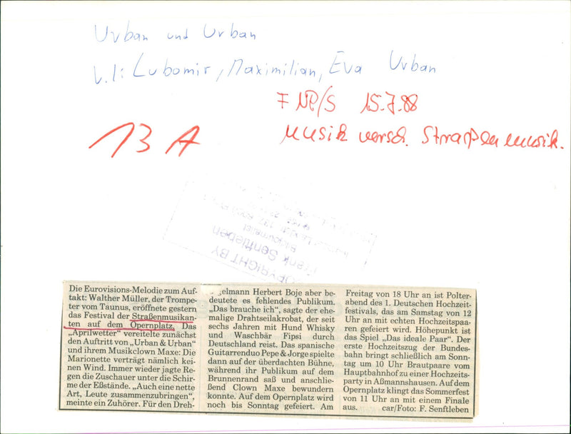 Festival of street musicians - Vintage Photograph