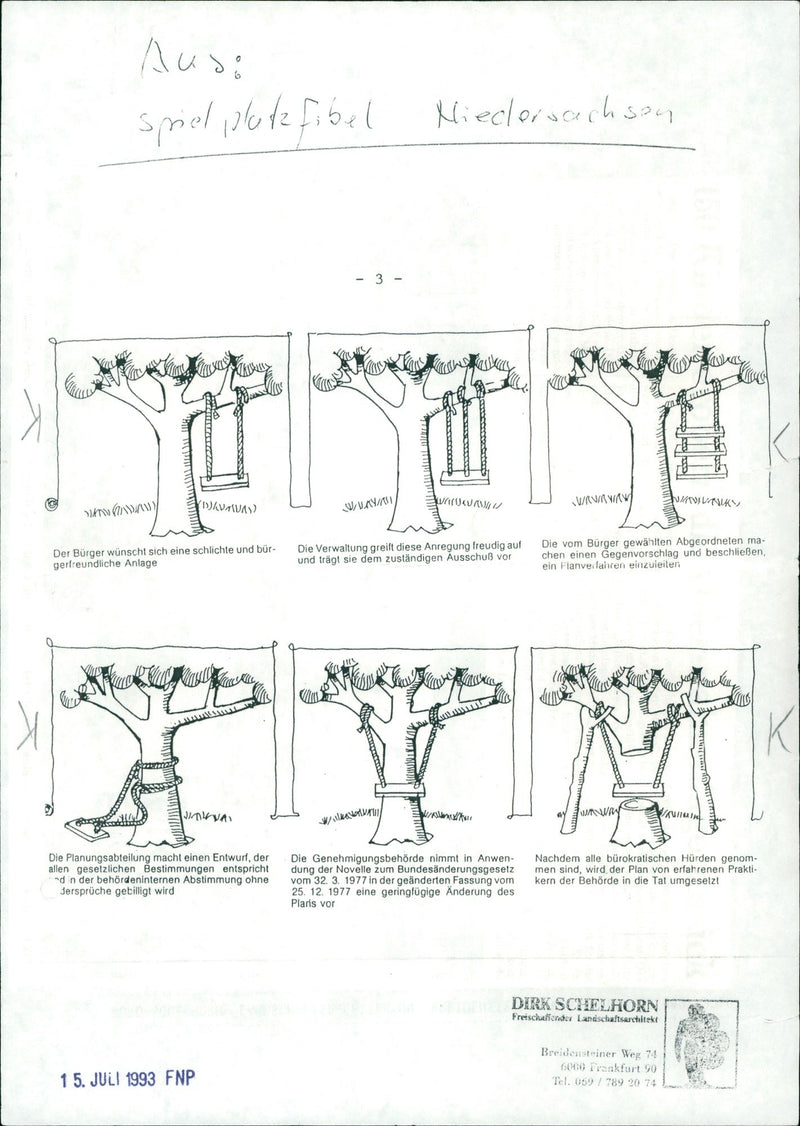 1977 PLAYGROUNDS ARE MOLLIFIED INSTEAD MODELED LOUIS YAVRU - Vintage Photograph