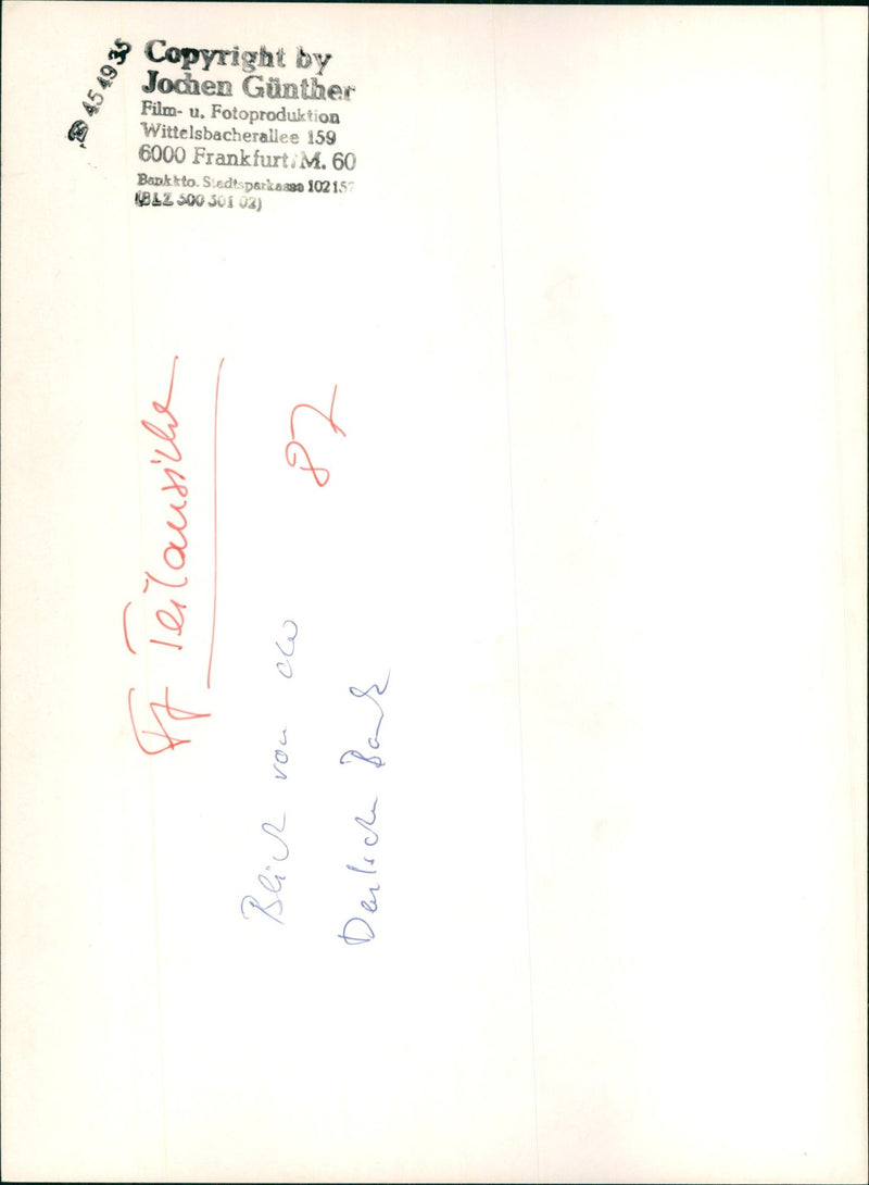 VIEWS CITIES FRANKFURT GERMANY FILM - Vintage Photograph