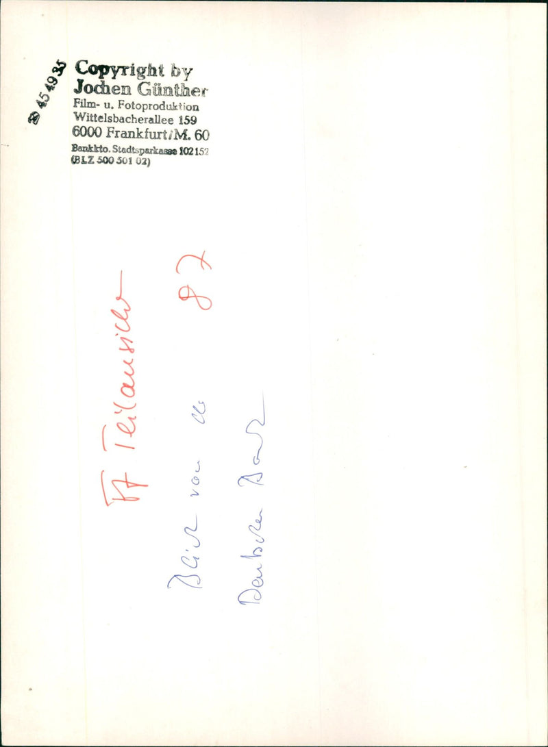 VIEWS TIR III FUNDS FILM FOTOPRODU - Vintage Photograph