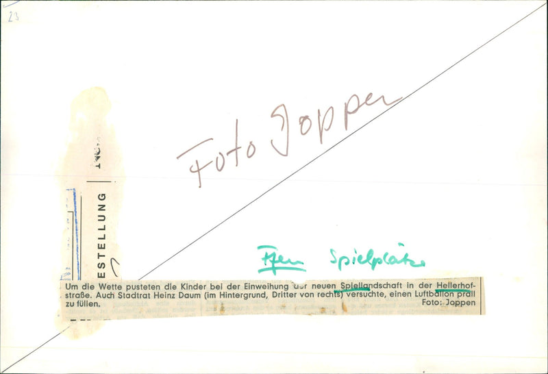 INAUGURATION NEW PLAY LANDSCAPE HELLER COUNCILMAN - Vintage Photograph