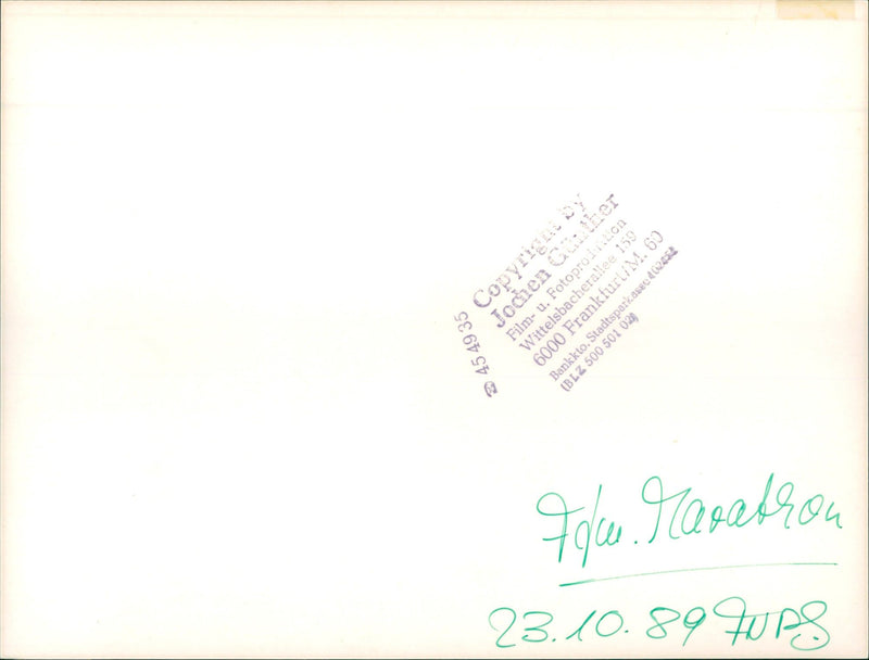 1989 MARATHO MANNER ROBERTSON LINE FRANCEN HOLZKAMP STEPINY WOM LINDA FILM - Vintage Photograph