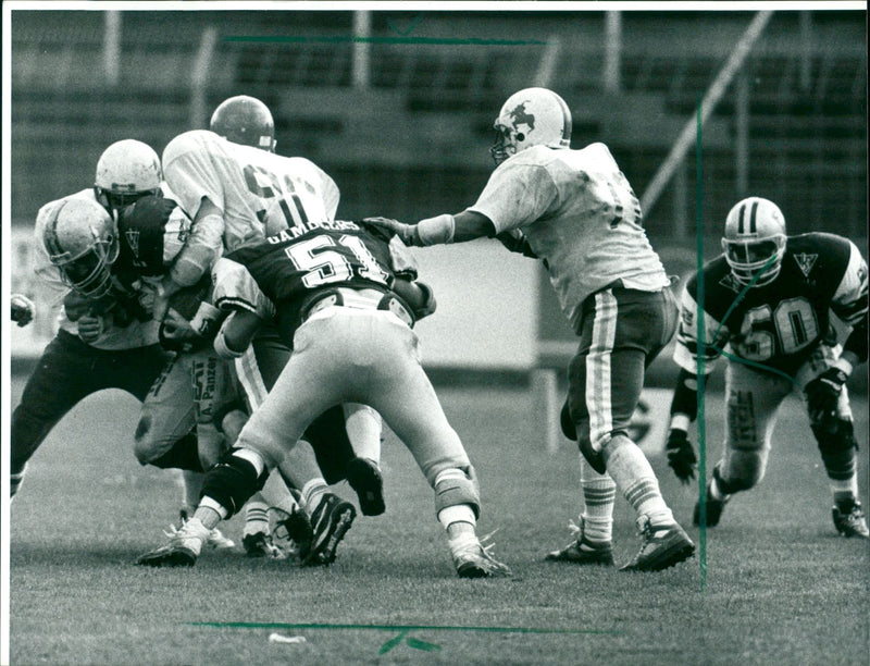 1993 FRANKFURT GAMBLERS SECOND AMERICAN FOOTBALL BUNDESLIG - Vintage Photograph