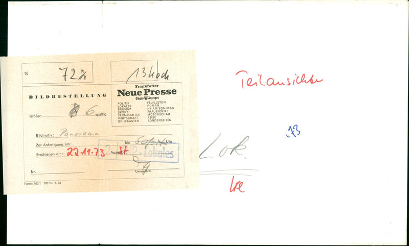 1973 LILLE TRICONY CHURCH LEONHARDA HOCH SHEET MUSIC FRANKFURTER NEW PRES - Vintage Photograph