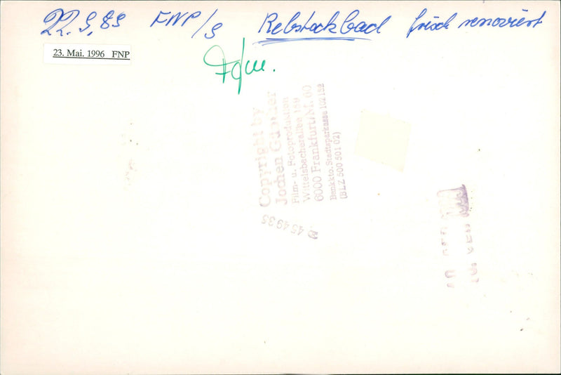 SWIMMB EBSTOCK BATH STADTSPARKASSE FRANKFURT FILM - Vintage Photograph