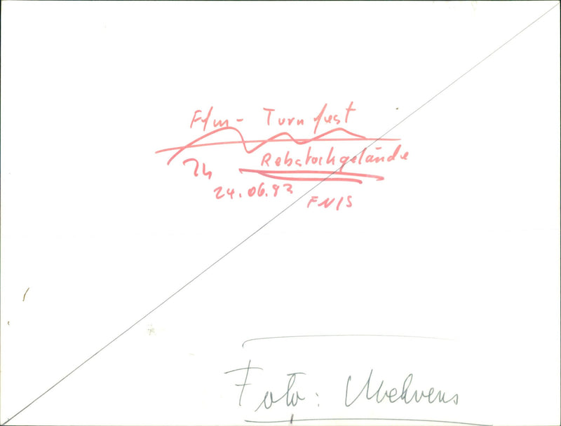 1983 SWIMMB REBSTOCKBAD CONSTRUCTION RECONSTRUCTION OPENING FILM TURNFEST REBAKO - Vintage Photograph