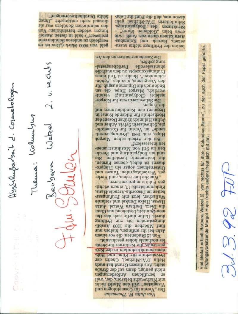 1980 SCHOOLS BARBARA WETZEL JUTTA HEIKE DUNKEL AND STEFANIE WALLACHE MICHAEL FILM - Vintage Photograph