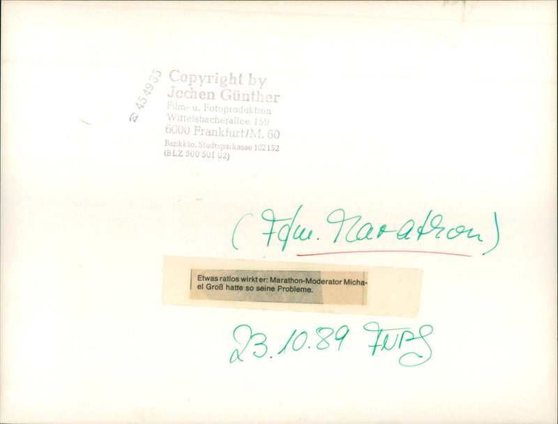 1989 MANNER ROBERTSON LINE FRANEN HOLZKAMP STE LINDA FILM - Vintage Photograph