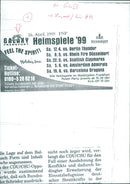 1992 FRANKFURT ALL HOME GAMES WALDSTADION POWE PARIS FILM - Vintage Photograph