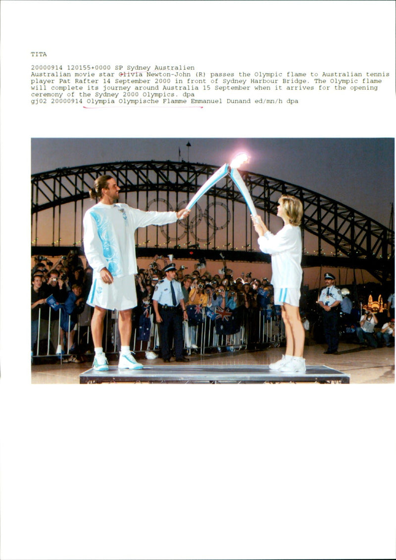 IADE COMMA CELEBRATION OLYMPIC JOHN ARRIVES MOVIE PLAYER - Vintage Photograph