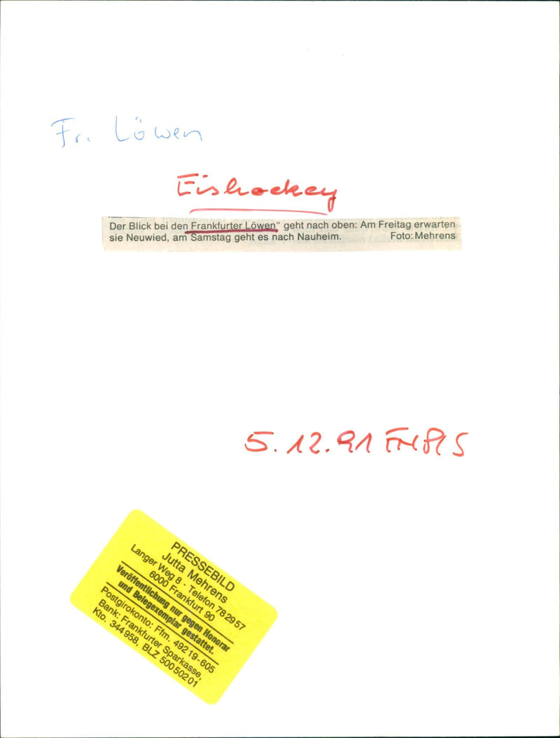 1991 SCENES FRIDAY YOU EXPECT NEUWIED SATURDAY GOES FILM - Vintage Photograph