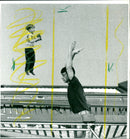 1993 TURNING AERODIUM HIGH JUMPING TRAMPOLINE GYMNAST FRANKFDRT PETER - Vintage Photograph