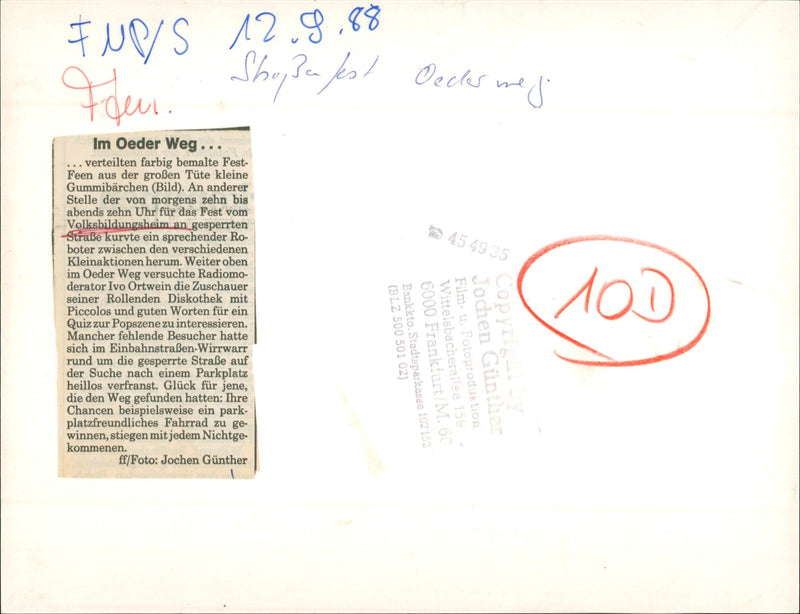 1988 BILDUNGSOLKSHOCHSCHU MINOS OEDER WEG EARNED COL FILM - Vintage Photograph