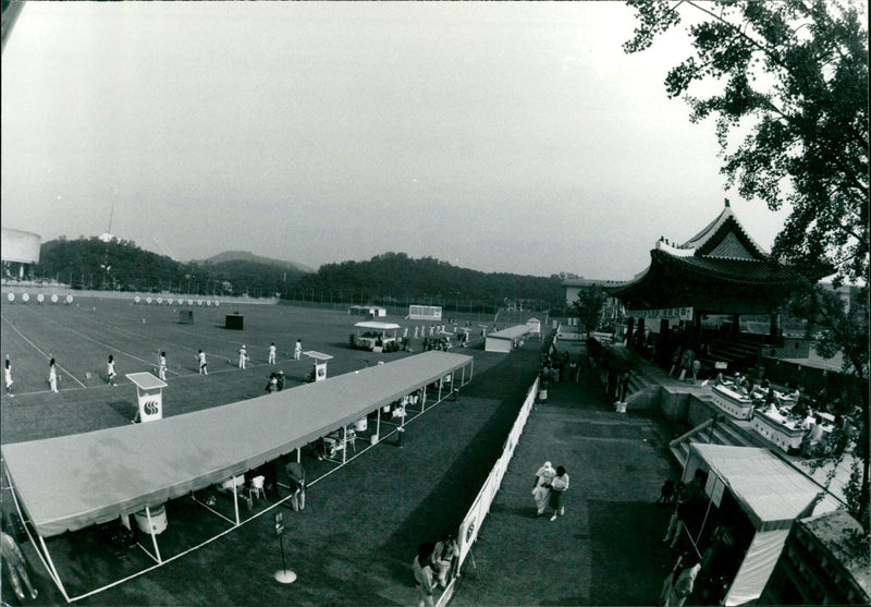 1988 SUMMER HWARANG STADIUM MOST FAMOUS FOOTBALL STADIUM - Vintage Photograph