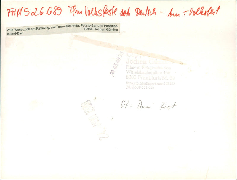 SOLID CERICAN STEM EHOUSE THAN PARADISE ISLA FILM - Vintage Photograph